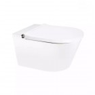 Geberit Duofix SmartFrisk zestaw WC podtynkowy 5w1 toaleta myjąca wisząca z powłoką SmartClean biała 77510