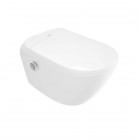 Geberit Duofix Slim Silia zestaw WC podtynkowy 5w1 toaleta myjąca wisząca bez kołnierza biała 77505