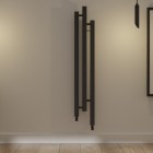 Imers Cubic 2 grzejnik łazienkowy 166x23 cm czarny mat 2522/CZM