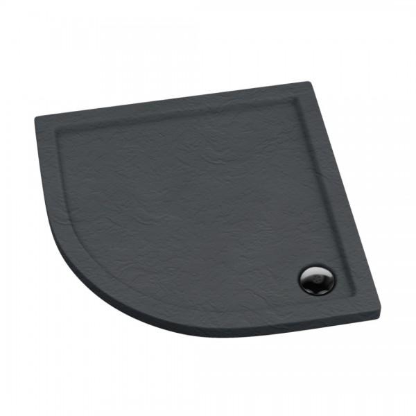 Schedpol Caspar Grey Stone brodzik półokrągły 80x80 cm szary 3.263/S/ST