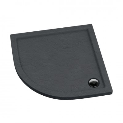Schedpol Caspar Grey Stone brodzik półokrągły 80x80 cm szary 3.263/S/ST