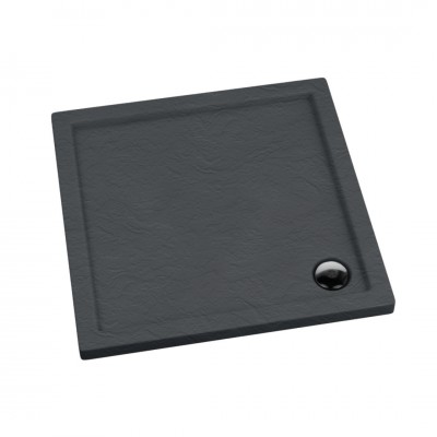 Schedpol Caspar Grey Stone brodzik kwadratowy 80x80 cm szary 3.260/S/ST