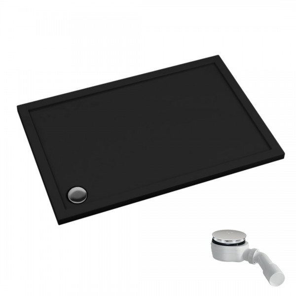 Schedpol Caspar New Black Mat brodzik prostokątny 70x120 cm czarny 3.2366/C/MG