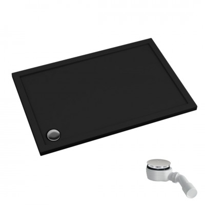 Schedpol Caspar New Black Mat brodzik prostokątny 70x120 cm czarny 3.2366/C/MG