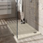 Schedpol Caspar New Cashmere Stone brodzik prostokątny 80x120 cm beżowy 3.2338/PK/ST