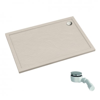 Schedpol Caspar New Cashmere Stone brodzik prostokątny 80x120 cm beżowy 3.2338/PK/ST