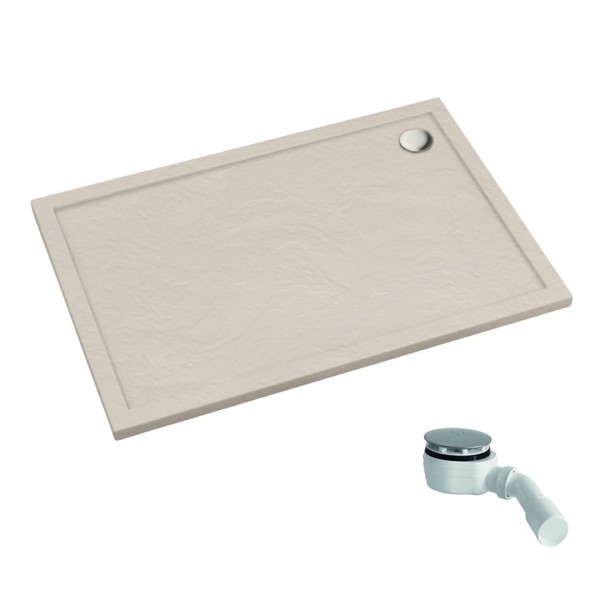 Schedpol Caspar New Cashmere Stone brodzik prostokątny 80x120 cm beżowy 3.2338/PK/ST