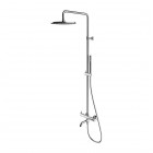 Omnires Y zestaw wannowy ścienny deszczownica 25 cm chrom Y1234MCR