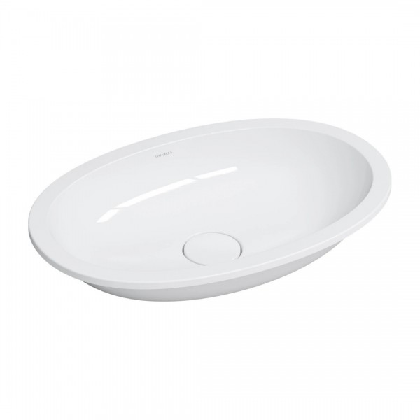Omnires Shell M+ umywalka 54x34 cm owalna podblatowa biały połysk SHELL540UPBP