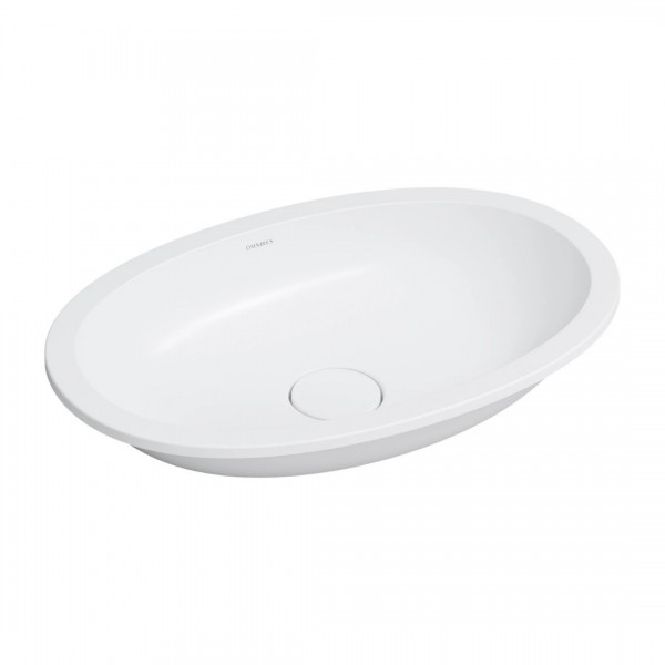 Omnires Shell M+ umywalka 54x34 cm owalna podblatowa biały mat SHELL540UPBM