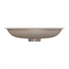 Omnires Shell M+ umywalka 54x34 cm owalna podblatowa dune beige mat SHELL540UPDB
