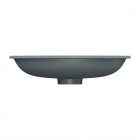 Omnires Shell M+ umywalka 54x34 cm owalna podblatowa ash grey mat SHELL540UPAG