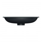Omnires Shell M+ umywalka 54x34 cm owalna podblatowa black lava mat SHELL540UPBLV