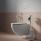 Omnires Steel-R45 przycisk spłukujący do WC biały mat ST45PS1WM