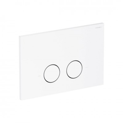 Omnires Steel-R45 przycisk spłukujący do WC biały mat ST45PS1WM