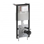 Omnires Flush Set Strongframe 3w1 stelaż podtynkowy do WC przycisk spłukujący biały mat STFWC1R45-RWM
