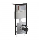 Omnires Flush Set Strongframe 3w1 stelaż podtynkowy do WC przycisk spłukujący nikiel szczotkowany STFWC1R45-RNI
