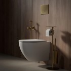 Omnires Flush Set Strongframe 3w1 stelaż podtynkowy do WC przycisk spłukujący mosiądz szczotkowany STFWC1R45-RBSB