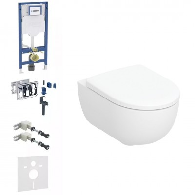 Geberit Duofix DuoFresh Selnova Premium zestaw WC podtynkowy 6w1 biały połysk 77671