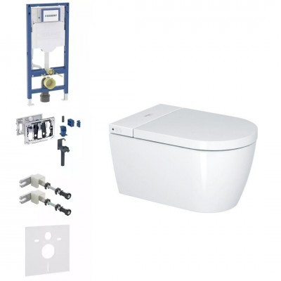 Geberit Duofix DuoFresh SensoWash Starck f Lite zestaw WC podtynkowy 6w1 toaleta myjąca biała 77679
