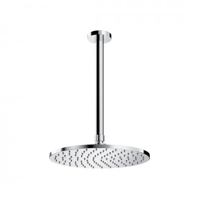 Omnires Slimline deszczownica okrągła 25 cm z ramieniem sufitowym chrom WSSET1CR