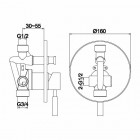 Kohlman Roxin kompletny zestaw prysznicowy podtynkowy QW210RR