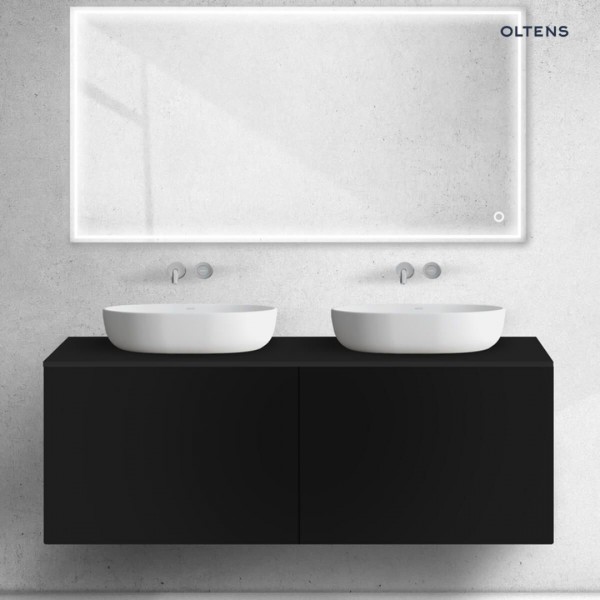 Oltens Lun szafka 140 cm podumywalkowa wisząca czarny mat 60040300