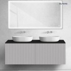 Oltens Lun szafka 140 cm podumywalkowa wisząca ryflowana kaszmir 60039900
