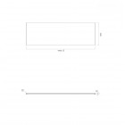 Oltens BordMag panel frontowy 170 cm do wanny biały 19006000