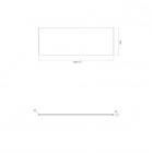Oltens BordMag panel frontowy 150 cm do wanny czarny mat 19004300