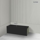 Oltens BordMag panel frontowy 140 cm do wanny czarny mat 19003300