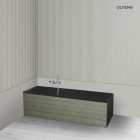 Oltens BordMag panel boczny do wanny 70 cm czarny mat 19008300