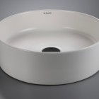 Deante Round umywalka okrągła 40 cm nablatowa biały mat CGR_AU4S