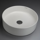 Deante Round umywalka okrągła 40 cm nablatowa biały mat CGR_AU4S