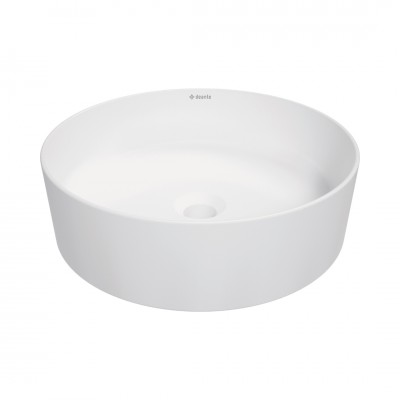 Deante Round umywalka okrągła 40 cm nablatowa biały mat CGR_AU4S