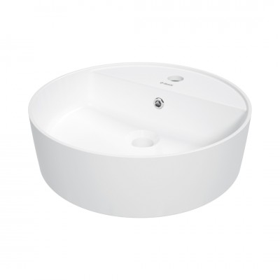 Deante Round umywalka okrągła 42 cm nablatowa biała CGR_6U4B