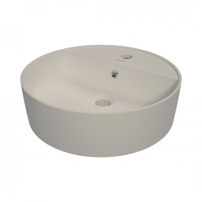 Deante Round umywalka okrągła 42 cm nablatowa beżowa CGR_5U4B