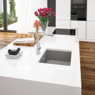 Deante Corda zlewozmywak granitowy 54x44 cm antracyt metalik ZQA T10C
