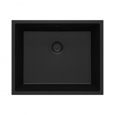 Deante Corda zlewozmywak granitowy 54x44 cm czarny mat ZQA N10C