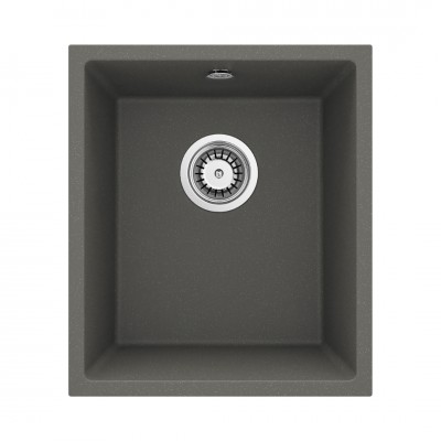 Deante Corda zlewozmywak granitowy 38x46 cm antracyt metalik ZQA T10B