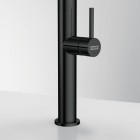 Franke Pescara J pull-out spray bateria kuchenna stojąca z wyciąganą wylewką czarna stal szlachetna 115.0741.695