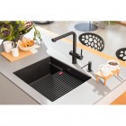 Franke KNG PRO 110-52 zlewozmywak 56x46 cm Fragranit+ czarny mat 125.0749.662