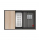 Franke Kanon KNG PRO 160-46-21 zlewozmywak 76x46 cm Fragranit+ kamienny szary 125.0749.678
