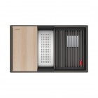 Franke Kanon KNG PRO 160-46-21 zlewozmywak 76x46 cm Fragranit+ łupkowy szary 125.0749.679