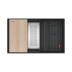 Franke Kanon KNG PRO 160-46-21 zlewozmywak 76x46 cm Fragranit+ czarny mat 125.0749.682