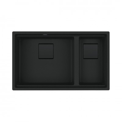 Franke Kanon KNG PRO 160-46-21 zlewozmywak 76x46 cm Fragranit+ czarny mat 125.0749.682