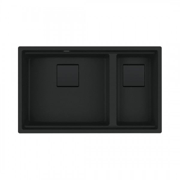 Franke Kanon KNG PRO 160-46-21 zlewozmywak 76x46 cm Fragranit+ czarny mat 125.0749.682