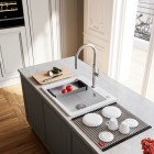 Franke MythosX MYK 610-52 zlewozmywak ceramiczny 59x51 cm biały polarny 124.0749.518