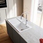 Franke Mythos MYK 611-100 zlewozmywak ceramiczny 100x51 cm komora z prawej biały polarny 124.0749.510