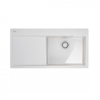 Franke Mythos MYK 611-100 zlewozmywak ceramiczny 100x51 cm komora z prawej biały polarny 124.0749.510